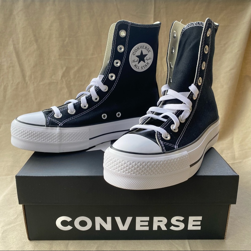 🚫SOLD🚫CONVERSE X-Hi Black Platform Chuck Taylors